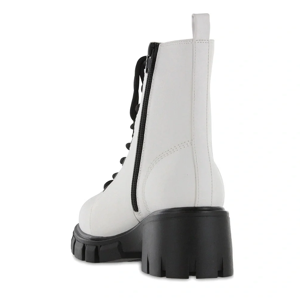 Mia‎ | White Tango Tauren Combat Boots | NEW!!!🖤
